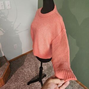 American Eagle Vintage Ribbed Knit Crew Neck Knit Sweater Slouchy XS